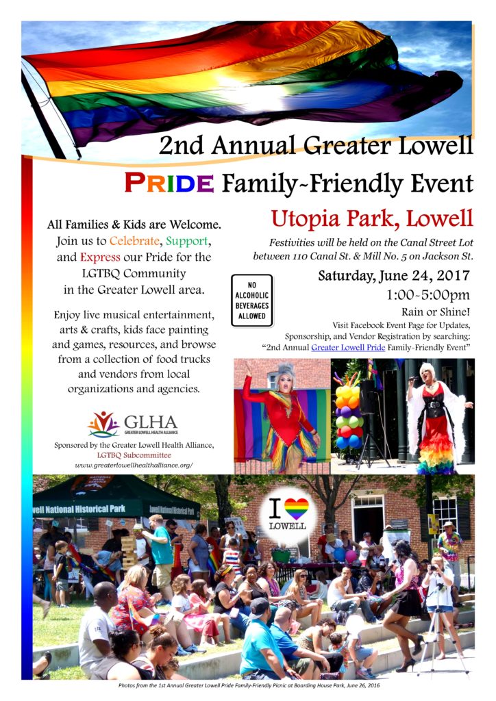 Flyer - 2nd Annual Greater Lowell Pride 2017